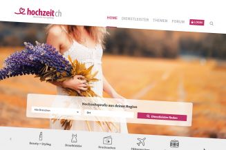 HOCHZEIT.ch mit neuem Layout und Logo