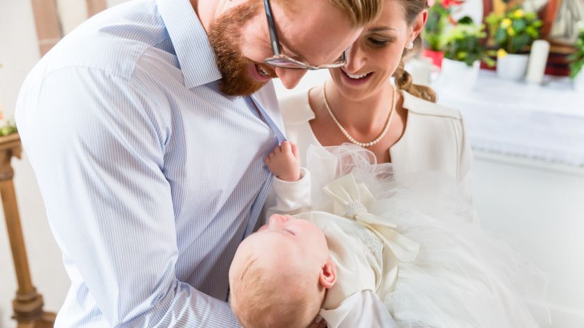 Hochzeit und Taufe